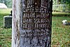 Allen John Dew (1855-1928) gravestone.<br>Source: Allen Dew, Creedmoor, North Carolina