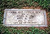 Emma Mae Connor Dew (1898-1960) footstone.<br>Source: Allen Dew, Creedmoor, North Carolina