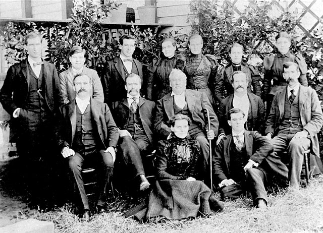 Hartwell Dew family picture taken about 1900 in Latta, South Carolina. People in the picture from le