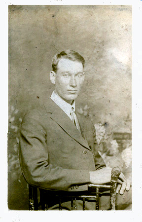 John Cleveland Dew (1890-1961) - picture from about 1916.<br>Source: Allen Dew, Creedmoor, North Car