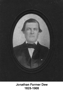 Jonathan Farmer Dew (1825-1908) of Everett Springs, Floyd County, Georgia.<br>Source: N.K. (Ken) Sne