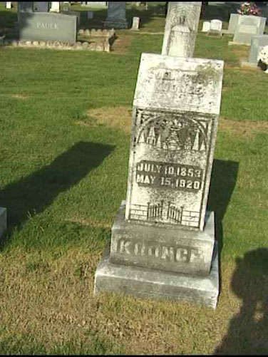 Columbus Koonce (10 Jul 1853 - 15 May 1920) gravestone at Wesley Chapel Church Cemetery, Cloverdale 