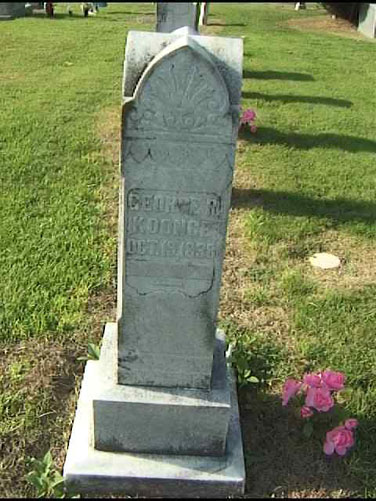 George Roach Koonce (19 Oct 1838 - 19 Jun 1929) gravestone at Wesley Chapel Church Cemetery, Cloverd