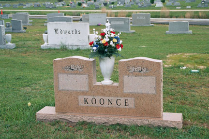 Henry Sidney Koonce (1908-1985) gravestone, Pineview Cemetery, Rocky Mount NC.<br>Source: Allen Dew,