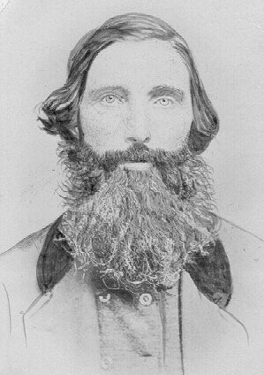 John Henry Koonce (1826-1862), son of George A Koonce. Photo taken about 1860 in Greenville, Illinoi