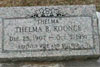 Thelma B Koonce (25 Dec 1907 - 5 Oct 1991) gravestone at Ritchie Cemetery, Calcasieu Parish LA. Wife