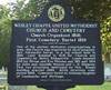Wesley Chapel Church Cemetery in Cloverdale, Alabama where several Koonce family members are buried.