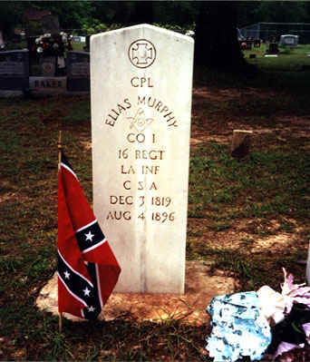 Elias Murphy (3 Dec 1819 - 4 Aug 1896) gravestone at Ebenezer Cemetery, Castor, Bienville Parish, Lo