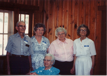 Powell-Bryant Family Reunion 1986, Bentonville North Carolina: (L-R) Aaron Powell, Ora Powell Strick