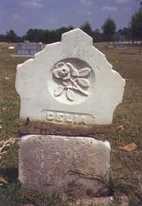 Celia Barfield Rogers (180?-1872) gravestone at Fork Baptist Church Cemetery, Dillon County, South C