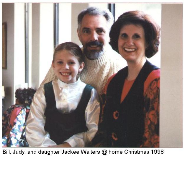 Bill Walters, Judy and daughter Jackee at home Christmas 1998.<br>Source: Bill Jon Walters, Tucson, 