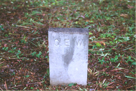 Cassius Emelius Walters (30 Nov 1842 - 1858) gravestone at North Bend Cemetery, Blanch, Caswell Coun