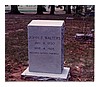 John Ferdinand Walters (1850-1928) gravestone at New Hope Methodist Church, Blanch, Caswell County, 