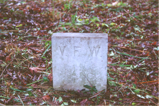 Virginia Fanny Walters (15 May 1854 - 1859) gravestone at North Bend Cemetery, Blanch, Caswell Count