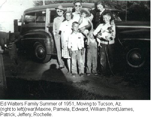 William Edward Walters (1917-1998) Family Summer 1951.<br>Source: Bill Jon Walters, Tucson, Arizona