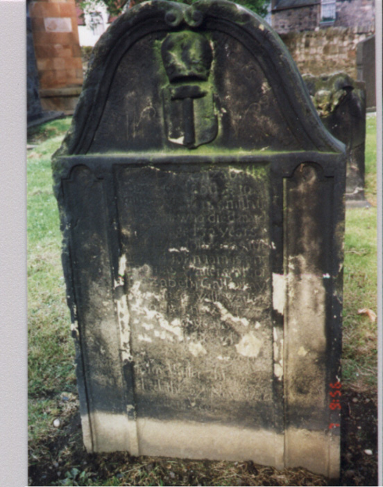Elizabeth Robertson Watters (1697-1760) gravestone at Restalrig, Scotland, which is a small village 