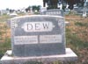 William Isaac Dew (Dec 1868 - 1951) gravestone and his wife Susan Josephine Henry Dew (1864 - 1929).